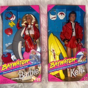 New in Box - Vintage 1994 BAYWATCH Barbie & Ken